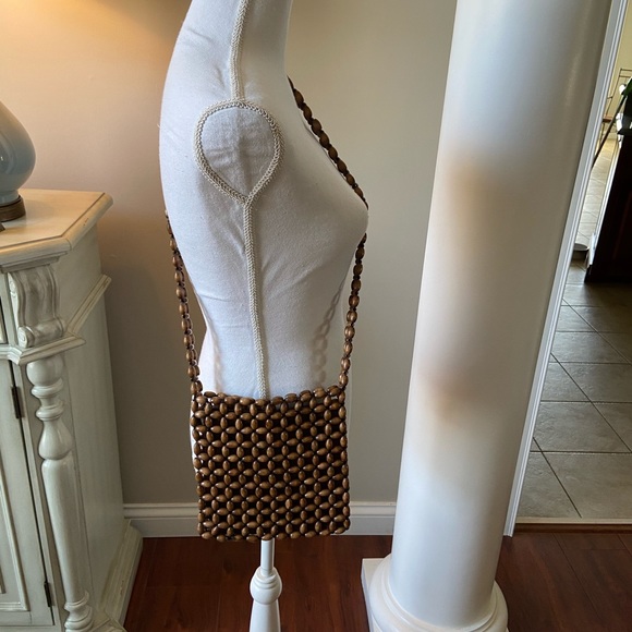 American eagle beaded macrame boho crossbody bag - Picture 5 of 10